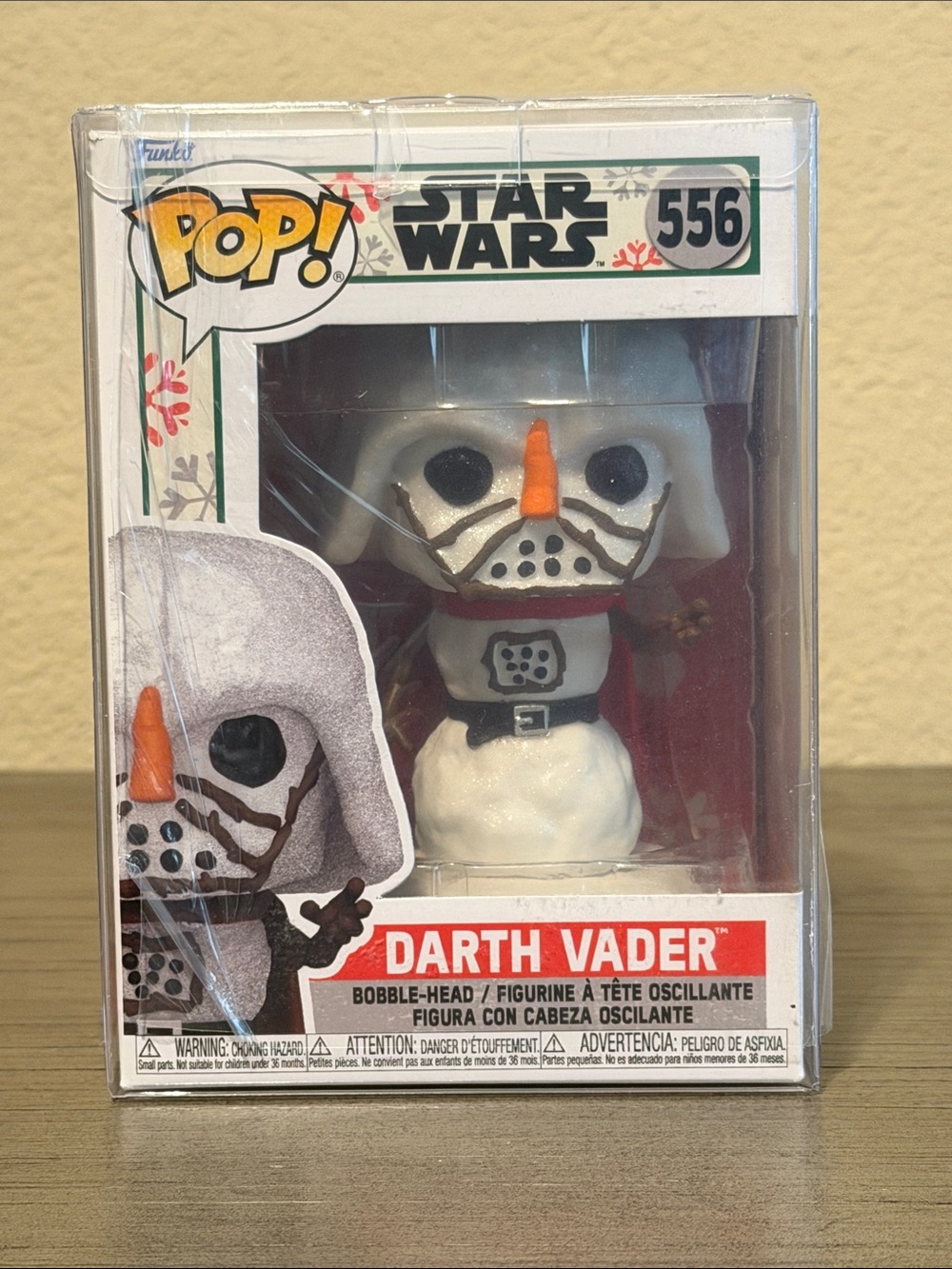Funko Pop! Star Wars Darth Vader Snowman Figure White & Orange #556